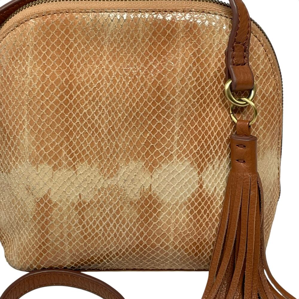 Hobo Nash Desert Tie Dye Snakeskin Embossed Leather Crossbody Limited Edition